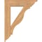 Ekena Millwork Funston Traditional Smooth Bracket w/ Offset Brace, Western Red Cedar, 7 1/2"W x 30"D x 38"H BKT0806X30X38FST01SWR - alternate 4